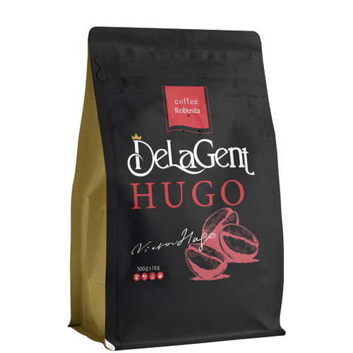 دانه قهوه روبوستا ۱۰۰٪ هوگو دلاژنت ۵۰۰ گرم