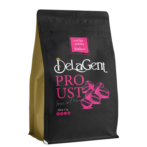 دانه قهوه میکس عربیکا ۷۰٪ روبوستا ۳۰٪ پروست دلاژنت ۲۵۰ گرم