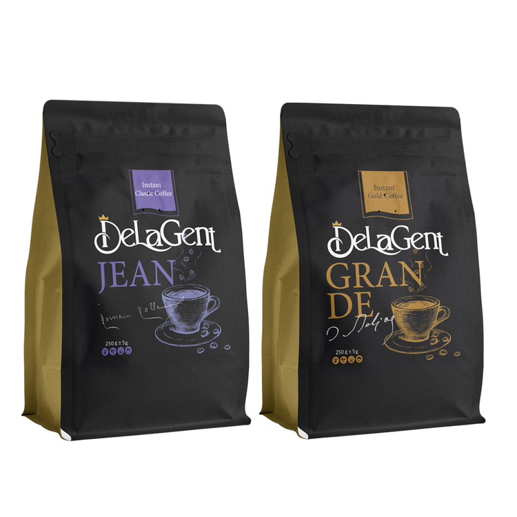 قهوه فوری گلد و کلاسیک دلاژنت ۲۵۰ گرم بسته ۲ عددی
