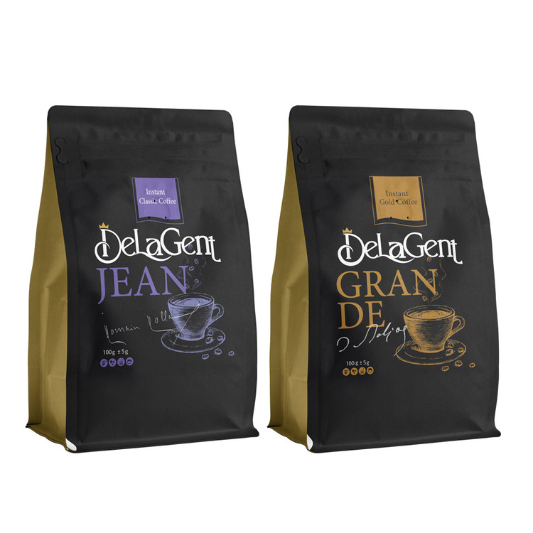 قهوه فوری گلد و کلاسیک دلاژنت ۱۰۰ گرم بسته ۲ عددی